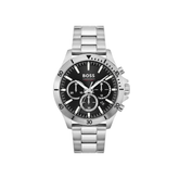 Hugo Boss Troper Chronograph Black Dial Silver Stainless Steel Metal Bracelet Men’s Watch – 1514057