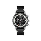 Hugo Boss Santiago Chronograph Black Dial Black Leather Strap Watch – 1513864