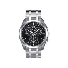 Tissot Couturier Chronograph Black Dial Stainless Steel Watch – T035.617.11.051.00