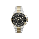Michael Kors Everest Chronograph Black Dial Two‑Tone Stainless Steel Bracelet – MK8311