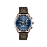 Hugo Boss Champion Chronograph Blue Dial Brown Leather Strap Watch – 1513817