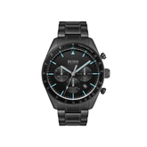 Hugo Boss Trophy Chronograph Black Dial Black Stainless Steel Bracelet Watch – 1513675