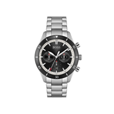 Hugo Boss Santiago Chronograph Black Dial Silver Stainless Steel Metal Bracelet Men’s Watch – 1513862