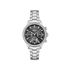 Hugo Boss Hera Black Dial Silver Stainless Steel Bracelet Watch – 1502593