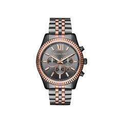 Michael Kors Dylan Chronograph Gray Dial Gray & Rose Gold Stainless Steel Bracelet – MK8561