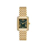 Michael Kors Petite Emery Pavé Green Dial Gold‑Tone Stainless Steel Bracelet – MK4742