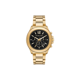 Michael Kors Slim Runway Black Dial Gold-Tone Stainless Steel Bracelet – MK9192
