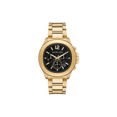 Michael Kors Slim Runway Black Dial Gold-Tone Stainless Steel Bracelet – MK9192