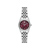Michael Kors Mini Lexington Red Dial Silver-Tone Stainless Steel Bracelet – MK4968