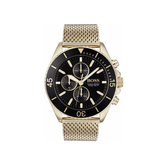 Hugo Boss Ocean Edition Chronograph Black Dial Gold Mesh Bracelet Watch – 1513703