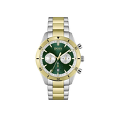 Hugo Boss Santiago Chronograph Green Dial Silver & Gold Stainless Steel Bracelet Watch – 1513872