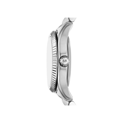 Michael Kors Mini Lexington Red Dial Silver-Tone Stainless Steel Bracelet – MK4968