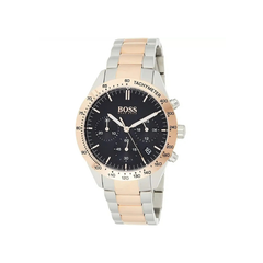 Hugo Boss Talent Chronograph Black Dial Silver & Rose Gold Stainless Steel Bracelet Watch – 1513584