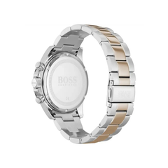 Hugo Boss Hero Chronograph Black Dial Silver & Rose Gold Stainless Steel Bracelet Watch – 1513757