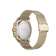 Hugo Boss Ocean Edition Chronograph Black Dial Gold Mesh Bracelet Watch – 1513703
