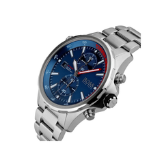 Hugo Boss Globetrotter Chronograph Blue Dial Stainless Steel Bracelet Watch – 1513823