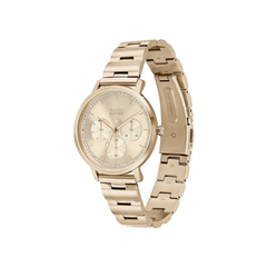 Hugo Boss Prima Rose Gold Dial Rose Gold Stainless Steel Mesh Bracelet Watch – 1502547