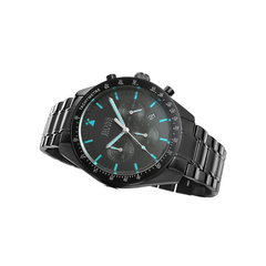 Hugo Boss Trophy Chronograph Black Dial Black Stainless Steel Bracelet Watch – 1513675