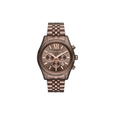 Michael Kors Lexington Chronograph Black Dial Gold-Tone Stainless Steel Bracelet – MK8522
