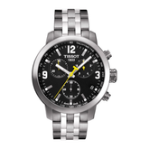 Tissot PRC 200 Chronograph Black Dial Stainless Steel Watch – T055.417.11.057.00