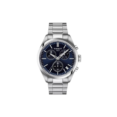 Tissot PR100 Chronograph Blue Dial Stainless Steel Bracelet – T150.417.11.041.00