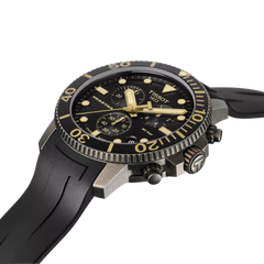 Tissot Seastar 1000 Chronograph π Black Dial Black Silicone Strap β T120.417.37.051.01