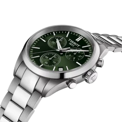 Tissot PR100 Chronograph Green Dial Stainless Steel Bracelet – T150.417.11.091.00