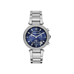 Michael Kors Parker Chronograph Blue Dial Stainless Steel Bracelet – MK6117