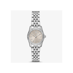 Michael Kors Petite Lexington Pavé Silver Dial Silver Stainless Steel Bracelet – MK4843