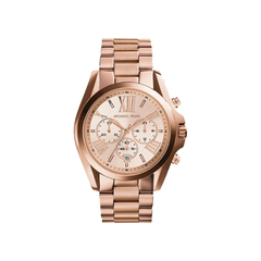 Michael Kors Bradshaw Chronograph Rose Gold Dial Rose Gold-Tone Stainless Steel Bracelet – MK5503