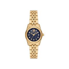 Michael Kors Lexington Blue Dial Gold‑Tone Stainless Steel Bracelet – MK4802