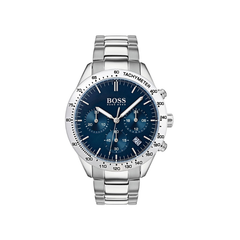 Hugo Boss Talent Chronograph Blue Dial Silver Stainless Steel Metal Bracelet Men’s Watch – 1513582