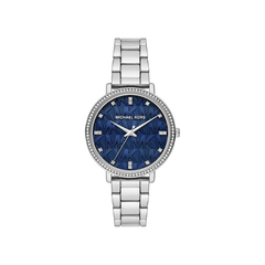 Michael Kors Pyper Blue Dial Silver Stainless Steel Bracelet – MK4671