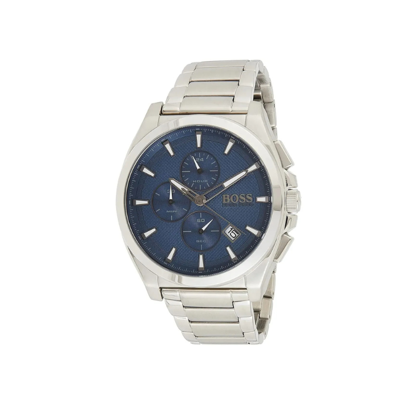 Hugo Boss Grandmaster Chronograph Blue Dial Stainless Steel Bracelet Watch – 1513884
