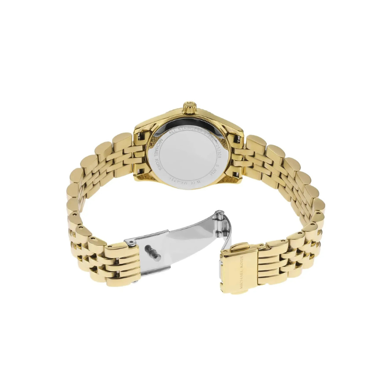 Michael Kors Pyper White Dial Gold-Tone Stainless Steel Bracelet – MK4741
