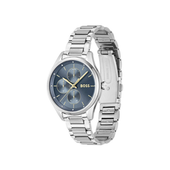 Hugo Boss Grand Course Blue Dial Silver Stainless Steel Bracelet Watch For Women – 1502583