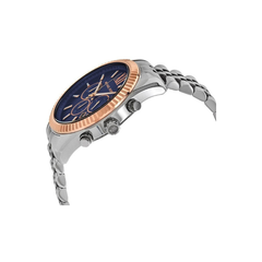 Michael Kors Lexington Chronograph Blue Dial Gold-Tone Stainless Steel Bracelet – MK8689