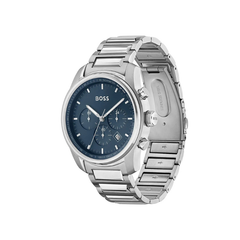 Hugo Boss Trace Chronograph Blue Dial Stainless Steel Bracelet Watch – 1514007