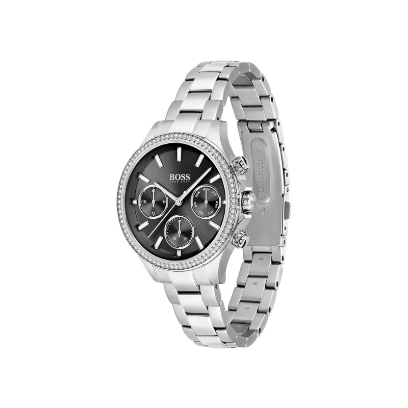 Hugo Boss Hera Black Dial Silver Stainless Steel Bracelet Watch – 1502593