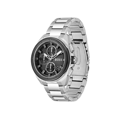 Hugo Boss Volane Chronograph Black Dial Stainless Steel Bracelet Watch – 1513949