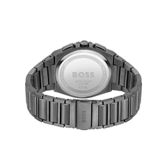 Hugo Boss Steer Chronograph Green Dial Gray Stainless Steel Metal Bracelet Men’s Watch – 1514045