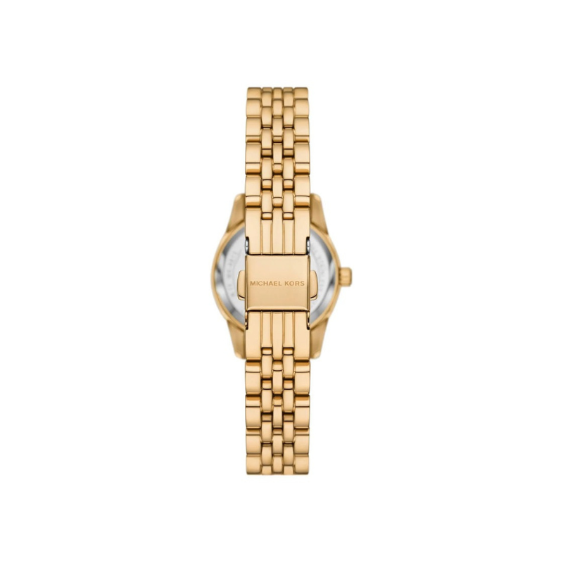Michael Kors Lexington Blue Dial Gold‑Tone Stainless Steel Bracelet – MK4802