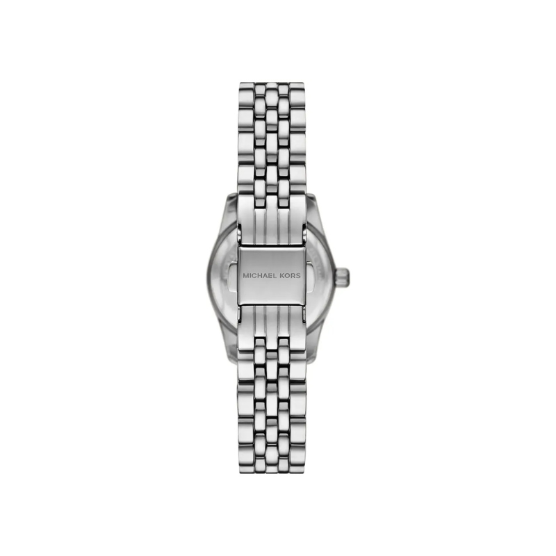 Michael Kors Mini Lexington Red Dial Silver-Tone Stainless Steel Bracelet – MK4968