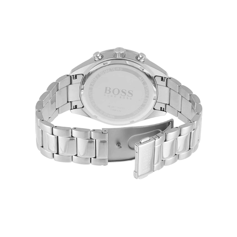 Hugo Boss Talent Chronograph Blue Dial Silver Stainless Steel Metal Bracelet Men’s Watch – 1513582