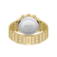 Hugo Boss Gregor Chronograph Gray Dial Gold Stainless Steel Metal Bracelet Men’s Watch – 1514051
