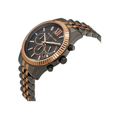 Michael Kors Dylan Chronograph Gray Dial Gray & Rose Gold Stainless Steel Bracelet – MK8561