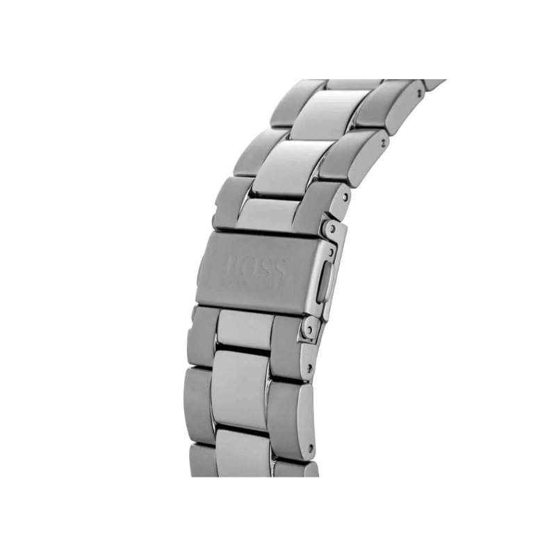 Hugo Boss Hero Chronograph Blue Dial Silver Stainless Steel Metal Bracelet Men’s Watch – 1513755