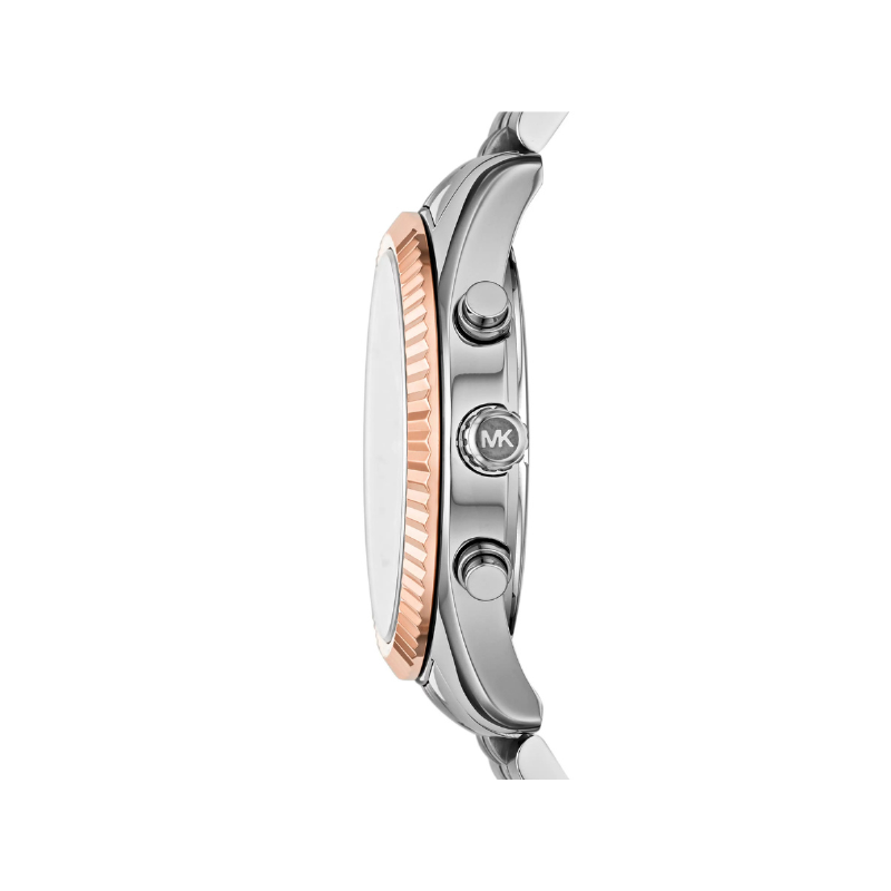 Michael Kors Lexington Chronograph Blue Dial Gold-Tone Stainless Steel Bracelet – MK8689