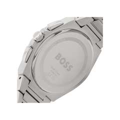 Hugo Boss Steer Chronograph Blue Dial Silver Stainless Steel Metal Bracelet Men’s Watch – 1514048