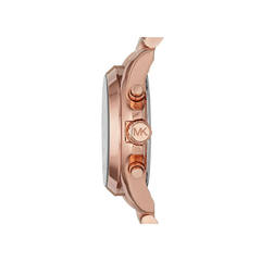 Michael Kors Bradshaw Chronograph Black Dial Rose Gold‑Tone Stainless Steel Bracelet – MK5854
